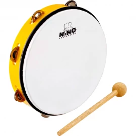 Pandereta Infantil 10 " Pulgadas Nino Amarilla Percussion NINO24Y